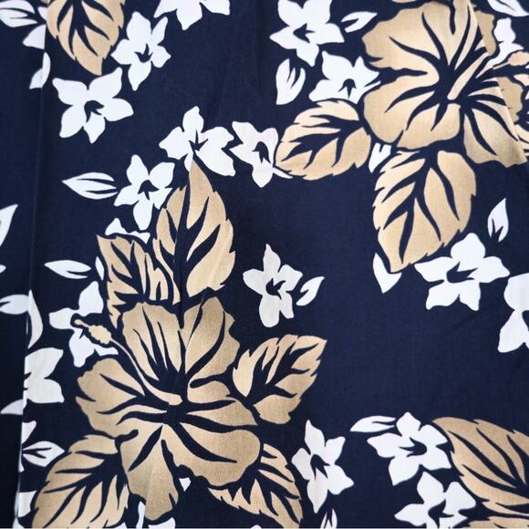 Pierre Cardin Mens XL Tropical Hawaiian Print Button Down Shirt - Picture 7 of 8